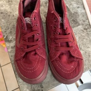 Burgundy vans